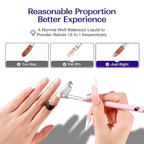 VANSISOS Professional Acrylic Nail Liquid: 8fl.oz Acrylic Liquid for Acrylic Powders Non-Yellowing for MMA-Free DIY Home Nail Salon Use thumbnail 3