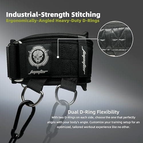 2-in-1 Weightlifting Belt & Dip Belt with Chain for Added Weight Training,Weightlifting, Squats, Deadlifts,Powerlifting for Men & Women thumbnail 6