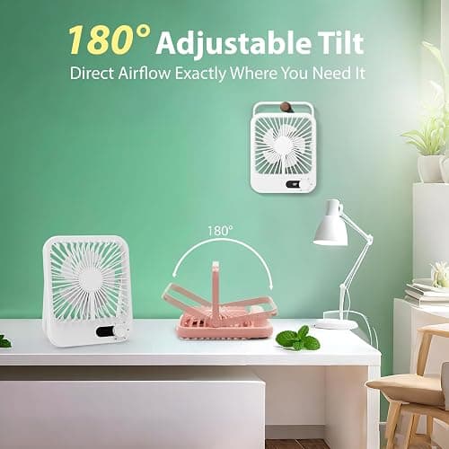 Portable Travel Fan for Cruise Approved, 4000mAh Cruise Essentials 2026 Rechargeable Fan100 Speed Wind Adjustable, Small Travel Essentials for Hotel Beside Sleeping Cruise Ship Must Haves thumbnail 7