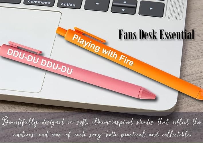 Kpop Blackpink Inspired Pen Set, Cute K pop Gel Pens, Black Pink Blinks Gifts Merch, Music Birthday Party Favors for Music Fans thumbnail 4
