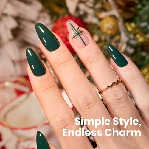Beetles Green Gel Nail Polish 0.51OZ Dark Forest Green Gel Polish Color HEMA-Free Soak Off UV Nail Lamp Manicure Salon DIY Art Design Decoration at Home Gift for Women Urban Ivy thumbnail 5