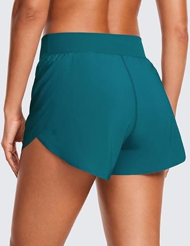 CRZ YOGA High Waisted Split Running Shorts for Women 3" - Comfy Mesh Liner for Workout Athletic Gym Track Quick Dry thumbnail 2