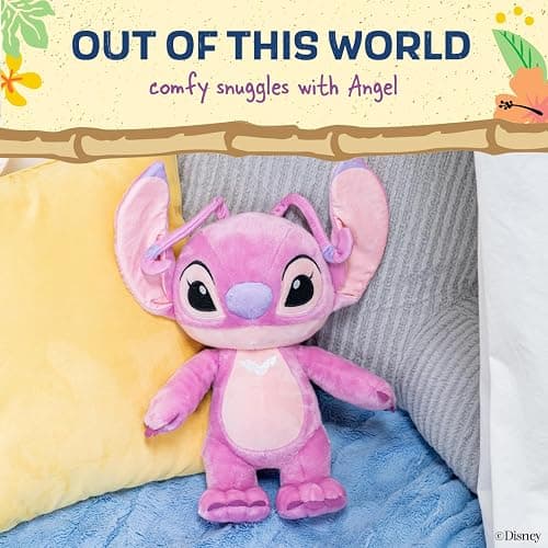 Kids Preferred Disney Baby Lilo & Stitch Angel Soft Huggable Stuffed Animal Cute Plush Toy for Toddler Boys and Girls, Gift for Kids, Pink Angle 16 Inches thumbnail 6