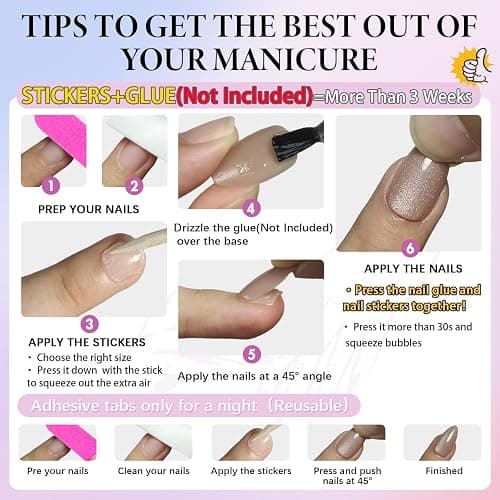 KQueenest Dusty Pink Cat Eye Press on Nails Almond Shape, 30 Pcs Glitter Fake Nails Medium Long, Semi-Transparent Sparkle Glass Nails Press on, Shiny Acrylic Nails, Bling Stick on Nails for Women thumbnail 6