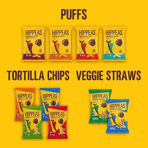 Hippeas Veggie Straws, Variety Pack: Sour Cream & Onion, Rockin’ Ranch, 0.75 Ounce (Pack of 18), 2g Protein, 1g Fiber, Vegan, Gluten-Free, Crunchy, Plant Protein Snacks thumbnail 7