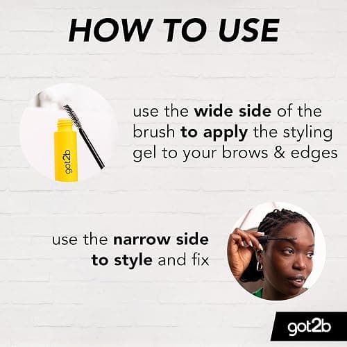 got2b Glued 4 brows & Edges Clear gel 2 in 1 16 ml, Screaming Hold Brow gel, Eyebrow Gel for Long Lasting Looks, Vegan Formula thumbnail 3