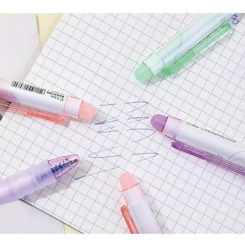 MOZXIRZ 6 Pcs Erasable Gel Ink Pens Retractable Pens 0.5mm Blue Ink Pen Office School Supplies Cute Aesthetic Pen (Blue Ink-Stars) thumbnail 7