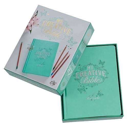 ESV Holy Bible, My Creative Bible For Girls, Faux Leather Hardcover w/Ribbon Marker, Illustrated Coloring, Journaling and Devotional Bible, English Standard Version, Teal (ESV Creative Editions Girls) - Hardcover thumbnail 12