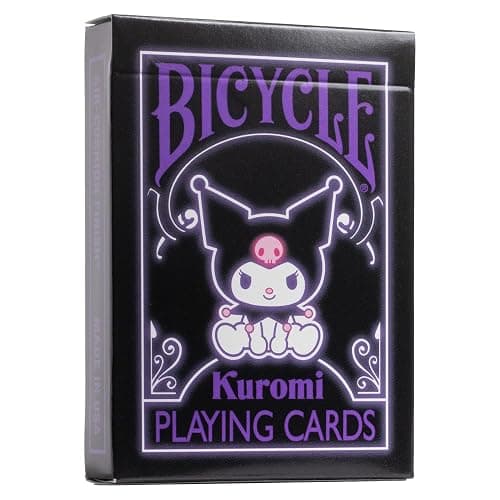 Bicycle Kuromi Sanrio Playing Cards, Black, Pink and Purple, 1 Deck - Image 1