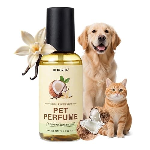 ulroyda Dog Cologne & Pet Perfume – Long-Lasting Coconut & Vanilla Scent | Alcohol-Free Deodorizing Spray for Dogs & Cats, Gentle Non-sticky Grooming Formula, 4.06 oz - Image 1