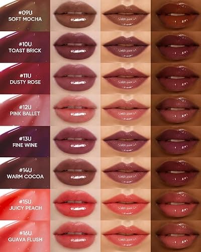 SKINTIFIC Peptide Brightening Lip Serum, Hydrating & Plumping Tinted Lip Gloss, Moisturizing Lip Balm with Polypeptides & Squalane for Glossy Sheer, Smooth Lips(01 Baby Pink) thumbnail 5