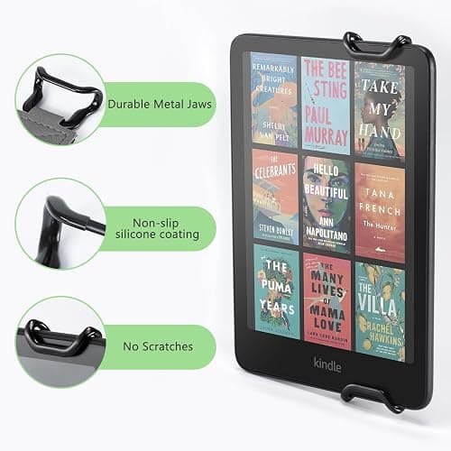 CoBak Secure Hand Strap for Kindle and Tablets - Versatile and Lightweight Finger Grip Holder for 6-7.5" Kindle/Kobo/Voyaga/Lenovo/Sony E-Book Tablet - High Elasticity, Blackstar-1 thumbnail 7