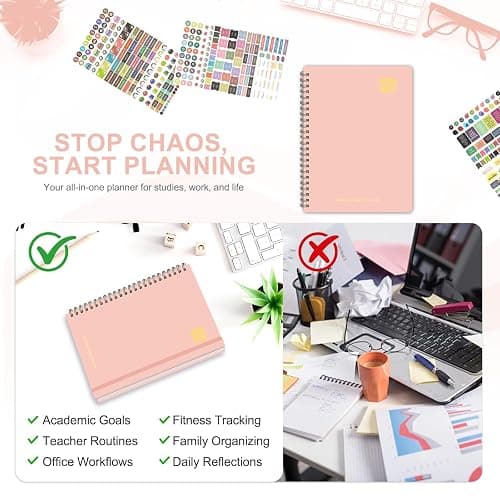 Planner 2026-2027, Weekly and Monthly Academic Planner, July 2026 - June 2027, Hardcover Calendar Agenda Book for School Year Planning, School Supplies for Teacher and Student, A5(6.3'' x 8.5'') thumbnail 7