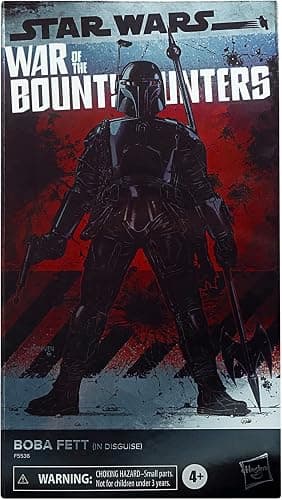 Star Wars The Black Series Boba Fett (in Disguise) SDCC Exclusive 6-Inch-Scale War of The Bounty Hunters Comic Set F5536 Multicolored Collectible by Hasbro Ages 4 and Up, Black,multicolored thumbnail 3