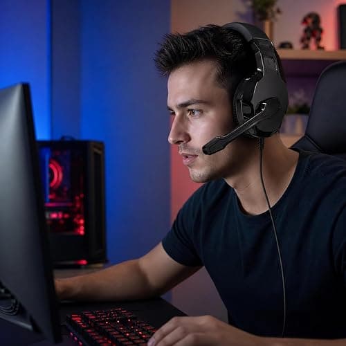Betron Wired Gaming Headset with Microphone | Headphones for PS5, PS4, Xbox, Nintendo Switch, PC thumbnail 2