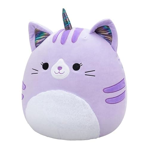 Squishmallows Original 14-Inch Analea Purple Tabby Caticorn with Fuzzy White Belly - Official Jazwares Large Plush thumbnail 4