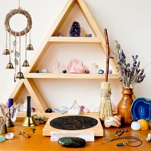 TigeJoy All in One Witchcraft Supplies Witch Stuff Spell Kit 88 PCS, Wiccan Supplies and Tools, Include Herb Crystal Candle Amethyst Pendulum, Witch Gift Wiccan Starter Kit Altar Supplies Pagan Decor thumbnail 4
