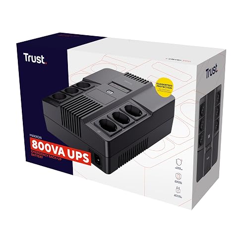 Trust Maxxon Gruppo di continuità (UPS) da 800 VA (UPS), Nero - 800VA (UPS) thumbnail 10
