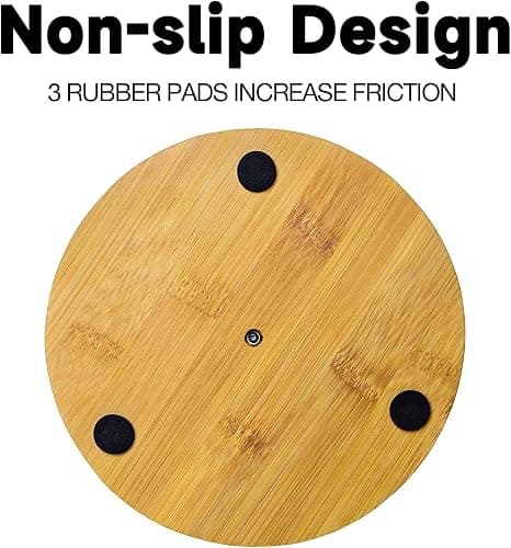 TONLEA Wooden Paper Towel Holder Countertop, Kitchen-Towel-Holder FreeStanding with Non-Slip Base for Bathroom thumbnail 7