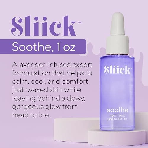Sliick Soothe Post Wax Oil with Lavender - Soothing After Waxing Oil Treatment, After Wax Care for Bikini Area & Body, 1 oz thumbnail 3