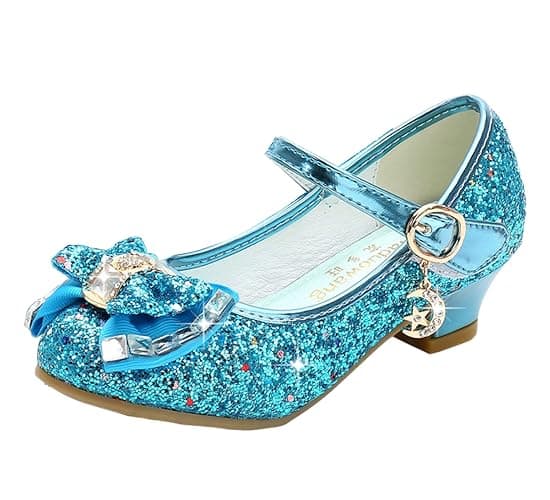 Cadidi Dinos Girls Dress Shoes Wedding Party Heel Mary Jane Princess Flower Shoes (Toddler/Little Kid/Big Kid) - Image 1