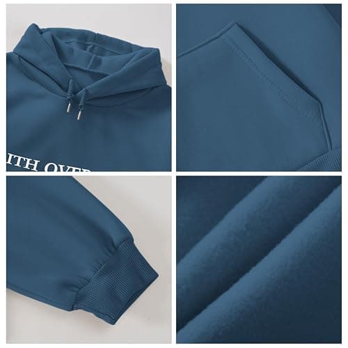 Sulayesh Faith Over Fear Hoodie for Women Christian Jesus Inspirational Sweatshirts Religious Oversized Graphic Pullover Tops thumbnail 6