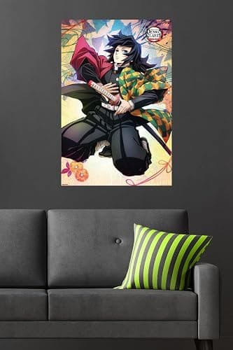 Demon Slayer: Hashira Training - Giyu Wall Poster, 34L" x 22.4W", Premium Unframed Version thumbnail 4