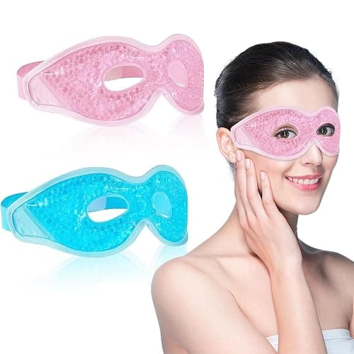 Migräne Augenmaske KühlGel-Augenmaske kühlmaske,Wiederverwendbare kühlende Eis-Schlafmasken für Post-Chirurgie,Schwellungen,Allergien,Sinus & Migräne - Image 1