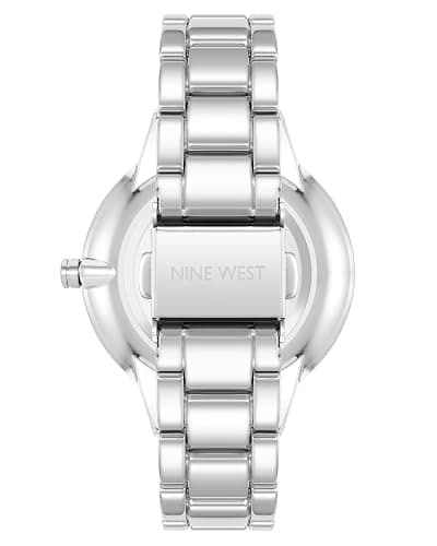 Nine West Women's Crystal Accented Bracelet Watch thumbnail 3