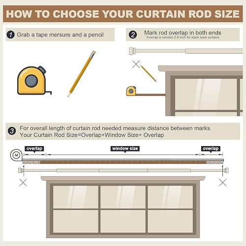 2 Pack Wood Curtain Rods for Windows 66 to 120 Inches 1" Diameter Boho Decorative Heavy Duty Window Curtain Rod Set Adjustable with Solid Finials for Living Room Bedroom Kitchen Farmhouse Outdoor - 16"-120"|2 Pack thumbnail 8