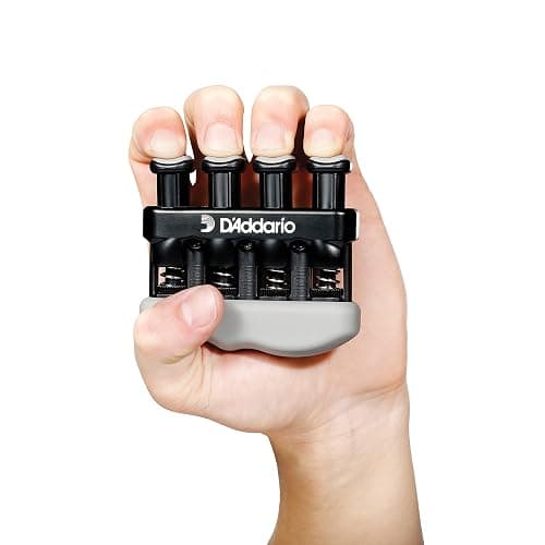 D’Addario Varigrip Hand Exerciser–Improve Dexterity and Strength in Fingers, Hands, Forearms- Adjust Tension Per Finger– Simulated Strings Help Develop Calluses- Comfortable Conditioning thumbnail 2