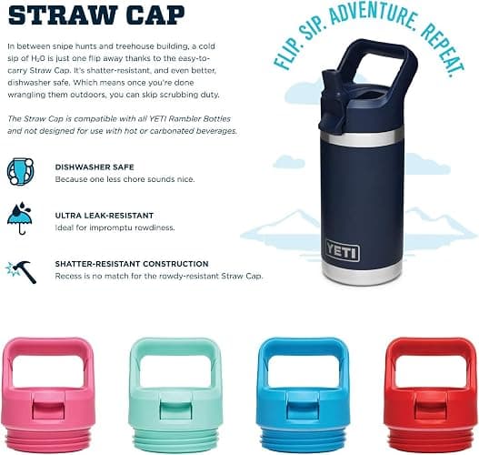 YETI Rambler Jr. 12 oz Kids Bottle, with Straw Cap thumbnail 5