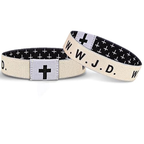 Meajjew Daily Bible Verse Bracelet, Christian Bracelet for Women Men, Christian Jesus Jewelry Gifts Wristband thumbnail 2