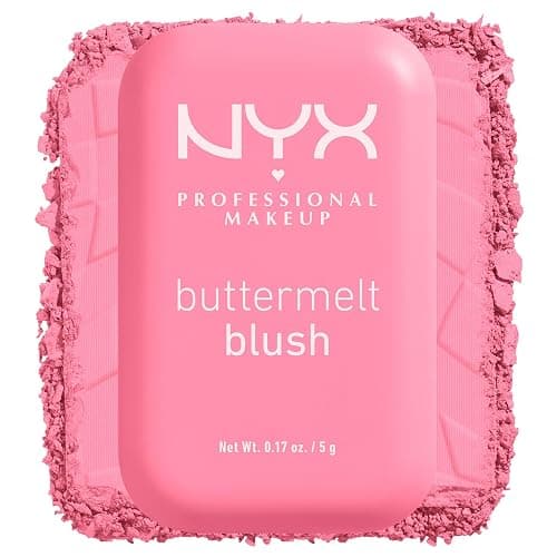 NYX PROFESSIONAL MAKEUP Buttermelt Powder Blush, Fade and Transfer-Resistant Blush, Up to 12HR Make Up Wear, Vegan Formula - Butta Together - Image 1
