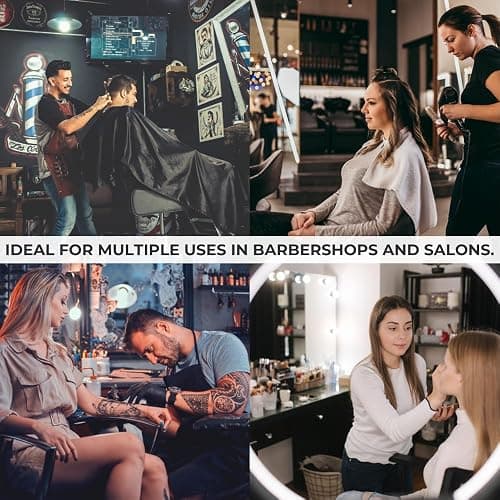 HAPPYPOSH Magnetic Barber Mat, Large Magnetic Barber Mats For Clippers and Supplies, Barbershop Pad for Station, Beauty Salon Table Matt, Tool Organizer for Pro Hairstylist, 4PCS thumbnail 8