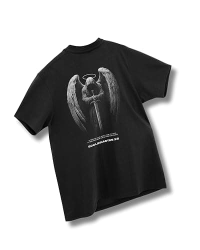 SAVD Christian Oversized T-Shirt for Men – Faith-Based Tee, 100% Cotton, Bible Verse Back Graphic, Bold Christian Design - Image 1