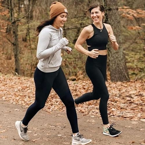 Bluemaple High Waisted Leggings for Women - Tummy Control Pants Non See Through Workout Soft Yoga Pants for Running Plus Size thumbnail 3
