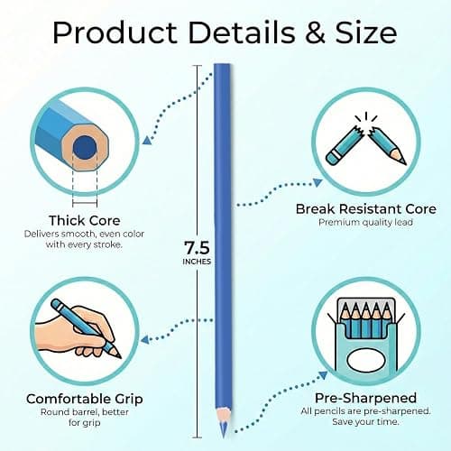 Rosmonde Colored Pencils Bulk, 50 Sets (600 Pencils), Color Pencils Set, 12 Assorted Colors, Pre Sharpened Bulk Pack for Schools, Teachers, Classrooms, Back to School Supplies, Classroom Prizes thumbnail 3