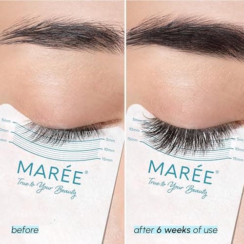 MAREE Eyelash Serum To Grow Lashes & Brows – Eye Lash Serum for Eyelash Growth Without Prostaglandin – Rapid Enhancing Lash Growth Eyebrow Boost Oil – Sérum De Pestañas Suero Para Pestañas Crecimiento thumbnail 4
