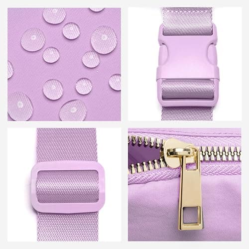 Gitus Initial Belt Bag Fanny Pack Crossbody Bag for Girls Birthday Gifts Age 8-10 Teen Girl Gifts Trend Stuff Personalized Letter Gifts for Daughter Sister (Lavender-A) thumbnail 4