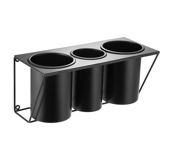 Hair Dryer Holder Hair Styling Product Care Tool Organizer Bath Supplies Accessories Tray Stand Storage Bathroom Steel Hair Dryer Holder(Black) MK470B thumbnail 4
