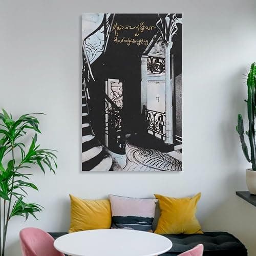 Mazzy Star Canvas Wall Art - Black & White Poster, 08x12inch (20x30cm), Perfect for Living Room & Bedroom Decor thumbnail 6