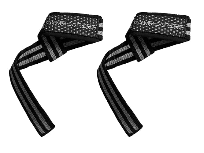 Gymreapers Lifting Wrist Straps for Weightlifting, Bodybuilding, Powerlifting, Strength Training, & Deadlifts - Padded Neoprene with 18 inch Cotton - Image 1