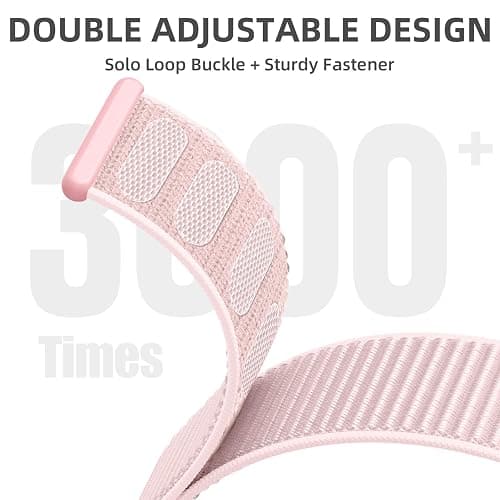 WJK 2 Pack Band Compatible with Apple Watch Bands for Women 40mm 41mm 38mm 42mm 44mm 45mm 46mm 49mm, Pink Soft Nylon Stretchy Loop Sport Strap for iWatch SE 2 3 Series 11 10 9 8 7 6 5 4 3 2 1 thumbnail 4