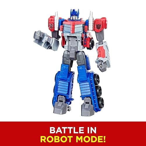 Transformers Toys Heroic Optimus Prime Action Figure - Timeless Large-Scale Figure, Changes into Toy Truck - Toys for Kids 6 and Up, 11-inch (Amazon Exclusive) thumbnail 4