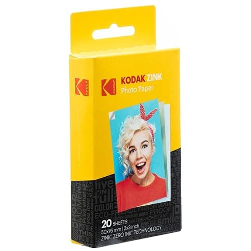 Kodak 2x3" Sticky-Backed ZINK Photo Paper (20 Sheets) - Compatible With Kodak Printomatic Instant Camera thumbnail 4