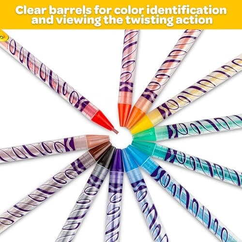 Crayola Twistables Colored Pencils Set 65 pieces (25 pencils + 40 paper sheets), Kids Drawing Kit, Portable Art Case, Kids Colored Pencils, Coloring Supplies, Gifts. thumbnail 6