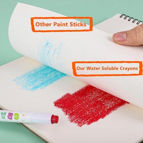 Prudiut 48 Color Silky Twistable Crayons, Washable Art Supplies, Multicultural Pastel Gel Crayons, Easy Grip Coloring Gift thumbnail 6