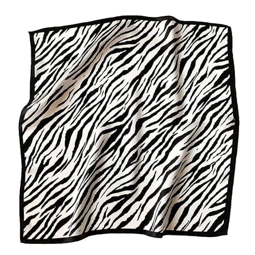 FEIBOON Mulberry Silk Scarfs Neck Scarf 21" Small Square Scarfs hair scarf bandana Neckerchief Headscarf for Women thumbnail 6