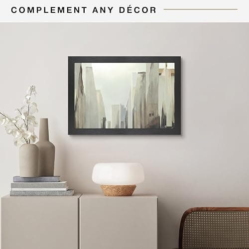 MCS Studio Gallery 12x18 Picture Frame Black Woodgrain Engineered Wood, Rectangle Photo Frame for Photos, Posters & Art Prints (1-Pack) thumbnail 2